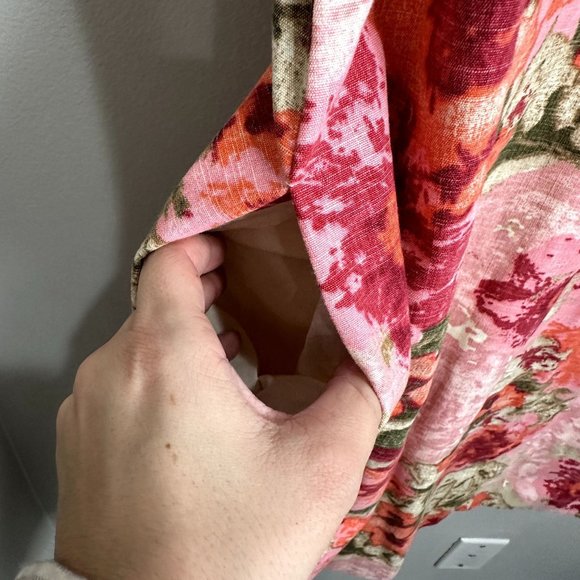 Talbots Womens Pink Floral Sheath Dress Size 18 100% Cotton Mini Dress NWT - Picture 2 of 12